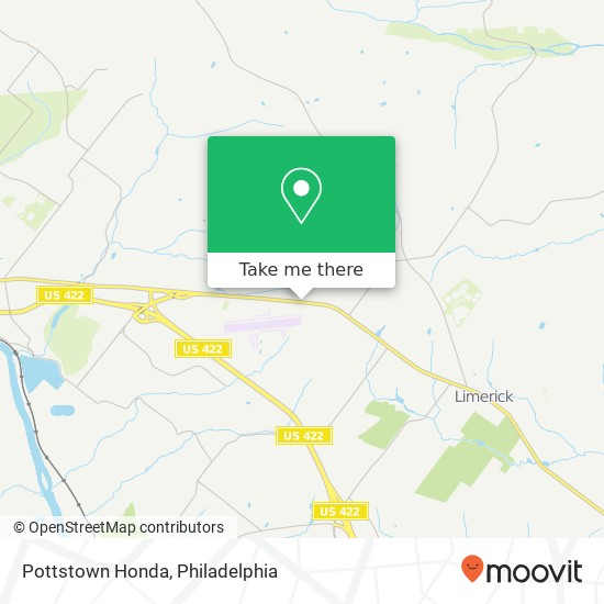 Mapa de Pottstown Honda