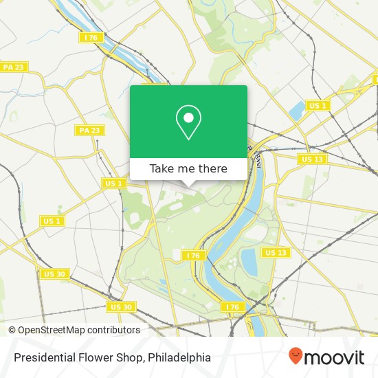 Presidential Flower Shop map