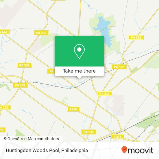 Mapa de Huntingdon Woods Pool