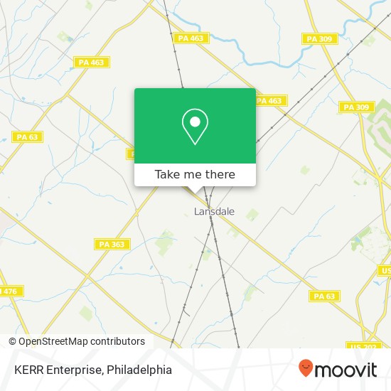 Mapa de KERR Enterprise