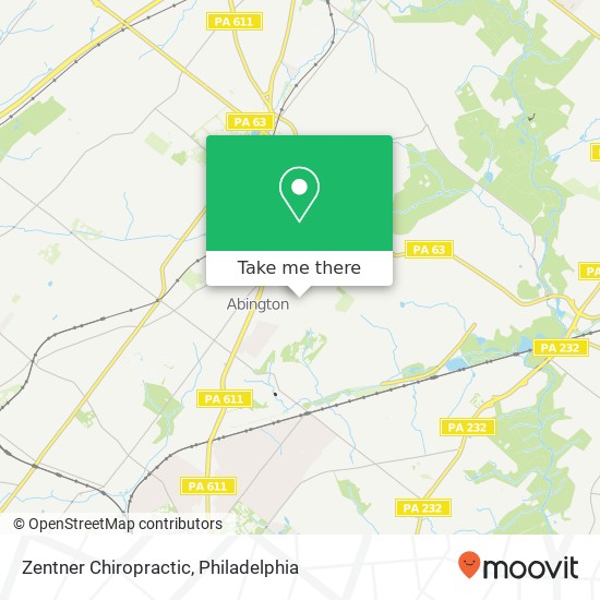 Zentner Chiropractic map