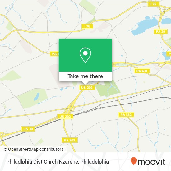 Philadlphia Dist Chrch Nzarene map