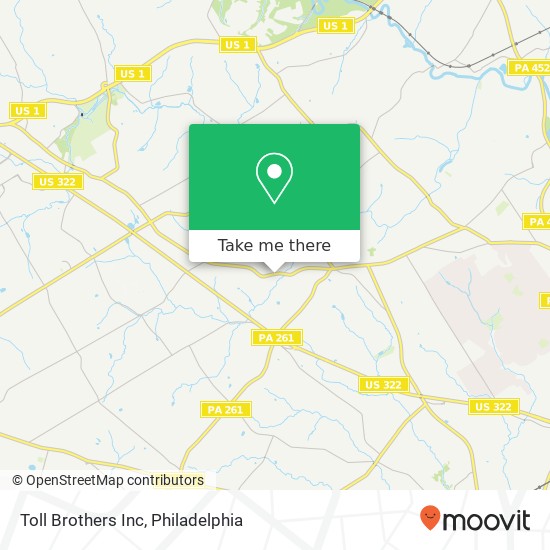 Toll Brothers Inc map