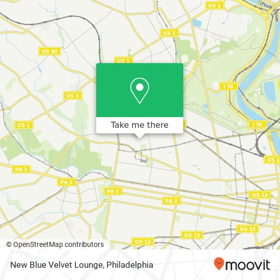 New Blue Velvet Lounge map