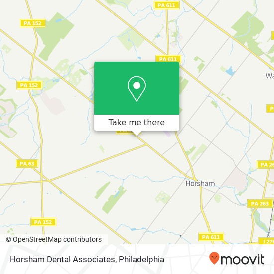 Horsham Dental Associates map