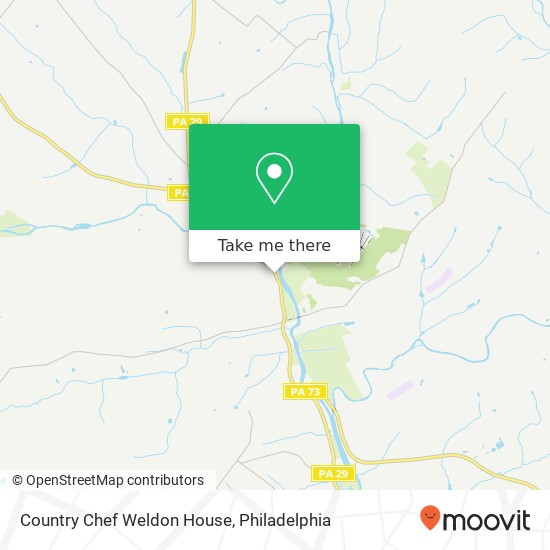Country Chef Weldon House map