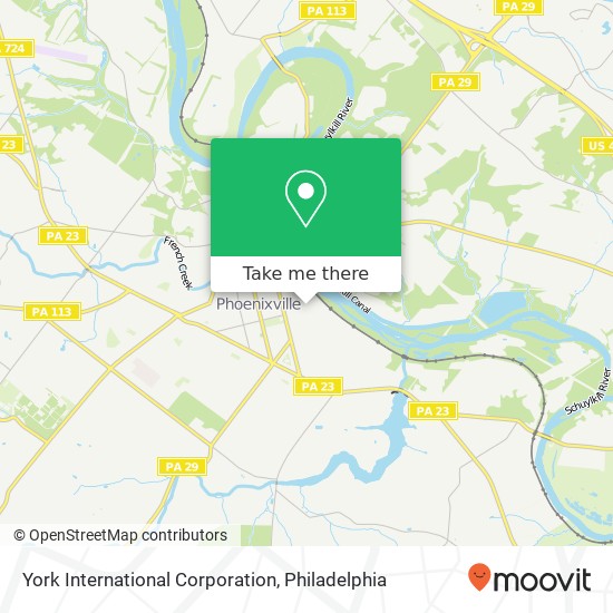 York International Corporation map