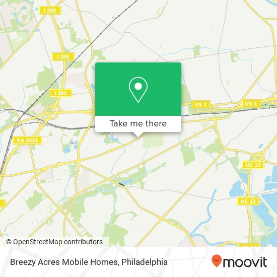 Breezy Acres Mobile Homes map