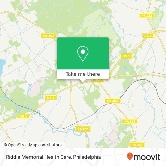 Mapa de Riddle Memorial Health Care