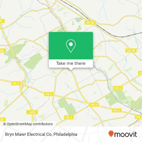 Mapa de Bryn Mawr Electrical Co