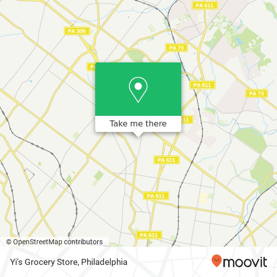 Mapa de Yi's Grocery Store