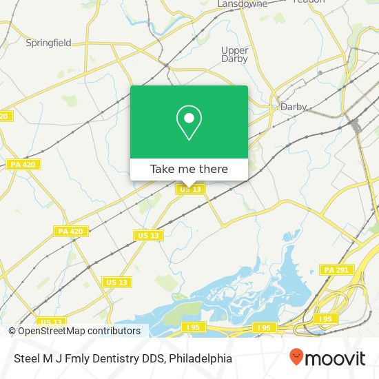 Steel M J Fmly Dentistry DDS map