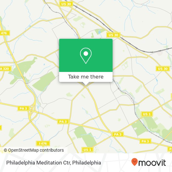 Philadelphia Meditation Ctr map