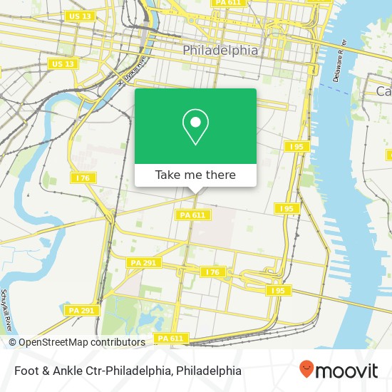 Mapa de Foot & Ankle Ctr-Philadelphia