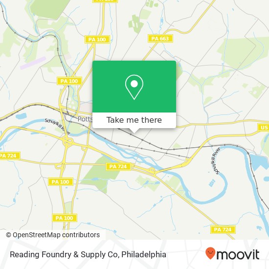 Reading Foundry & Supply Co map