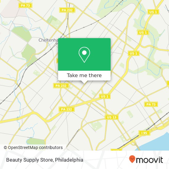 Beauty Supply Store map