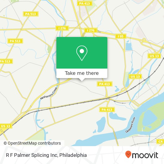 Mapa de R F Palmer Splicing Inc