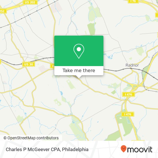 Charles P McGeever CPA map