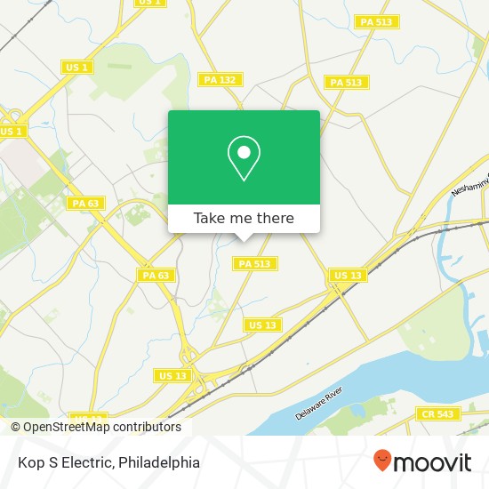 Mapa de Kop S Electric