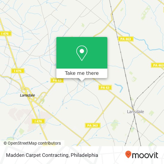 Madden Carpet Contracting map