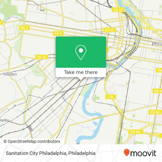 Mapa de Sanitation City Philadelphia