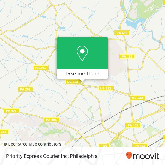 Priority Express Courier Inc map