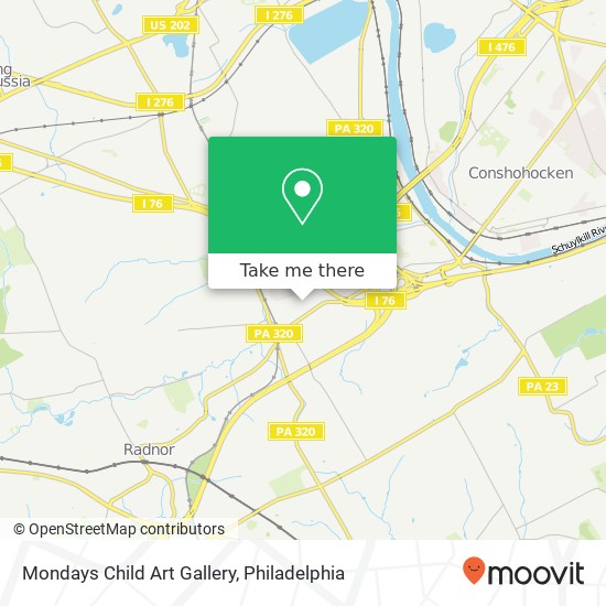 Mapa de Mondays Child Art Gallery