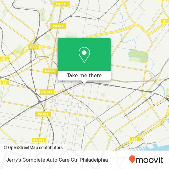 Mapa de Jerry's Complete Auto Care Ctr