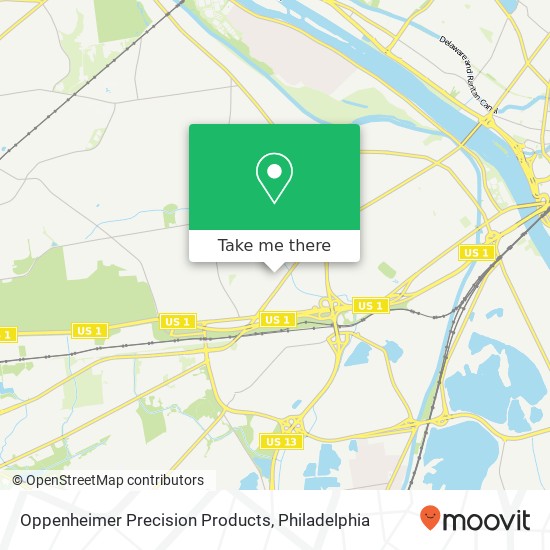 Oppenheimer Precision Products map