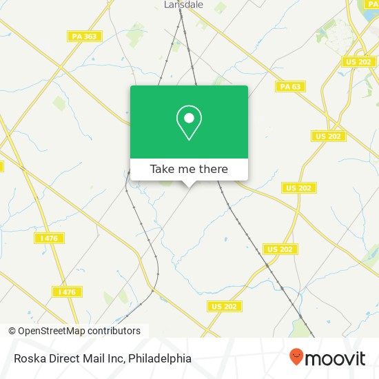Mapa de Roska Direct Mail Inc