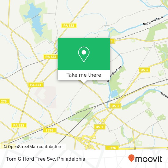 Tom Gifford Tree Svc map