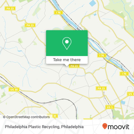 Philadelphia Plastic Recycling map