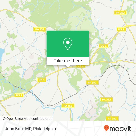 John Boor MD map