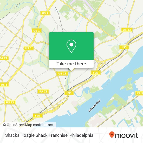 Shacks Hoagie Shack Franchise map