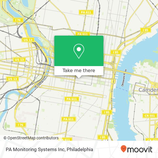PA Monitoring Systems Inc map