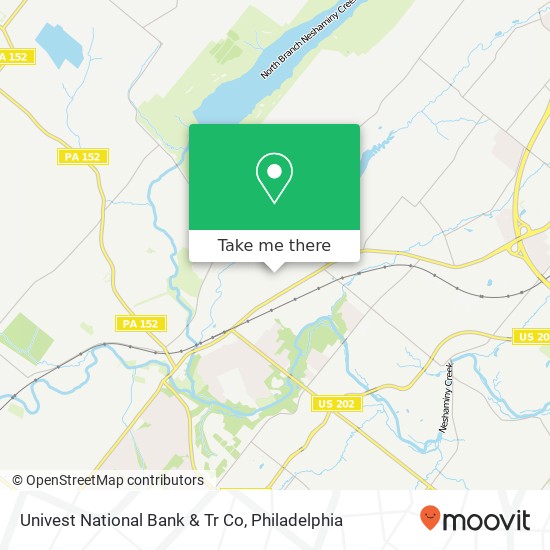 Univest National Bank & Tr Co map