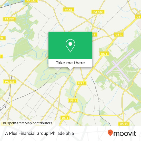 A Plus Financial Group map
