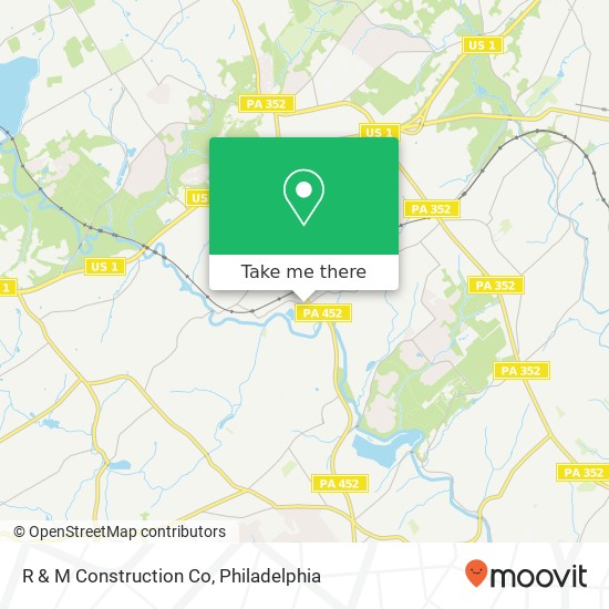R & M Construction Co map
