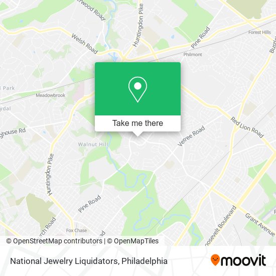 National Jewelry Liquidators map