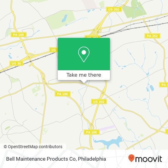 Mapa de Bell Maintenance Products Co