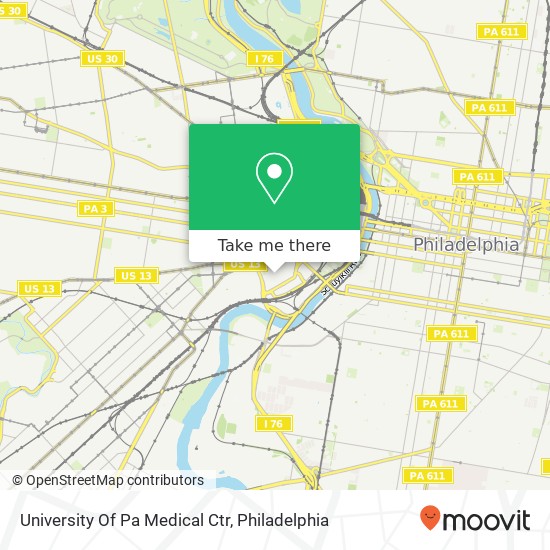 University Of Pa Medical Ctr map