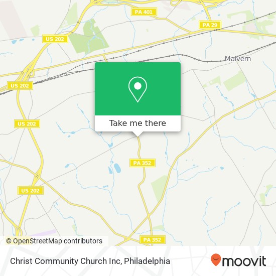 Christ Community Church Inc map