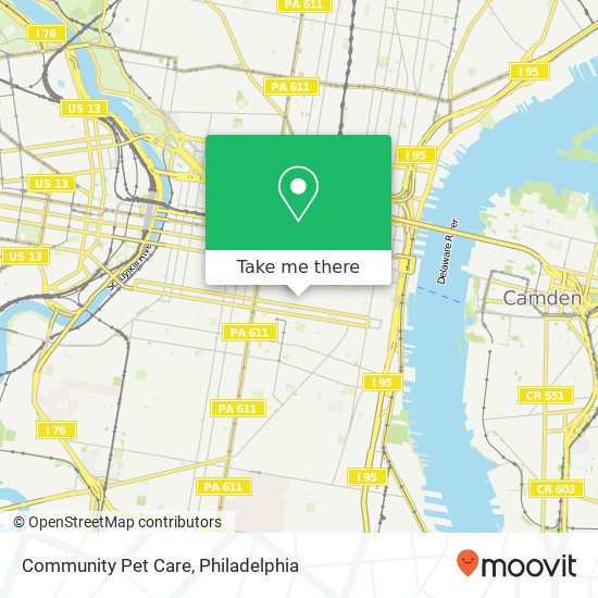 Community Pet Care map