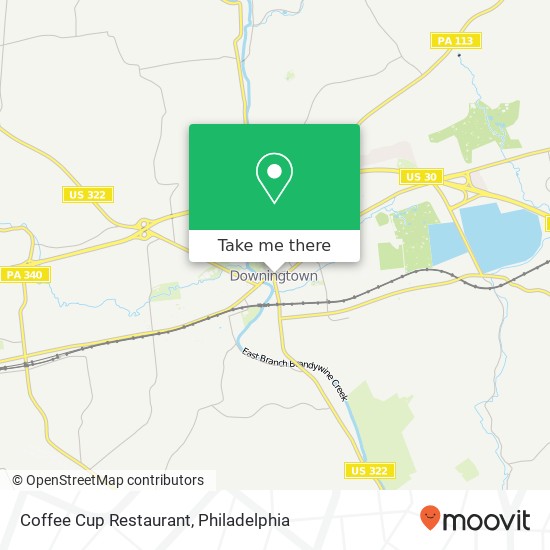 Coffee Cup Restaurant map