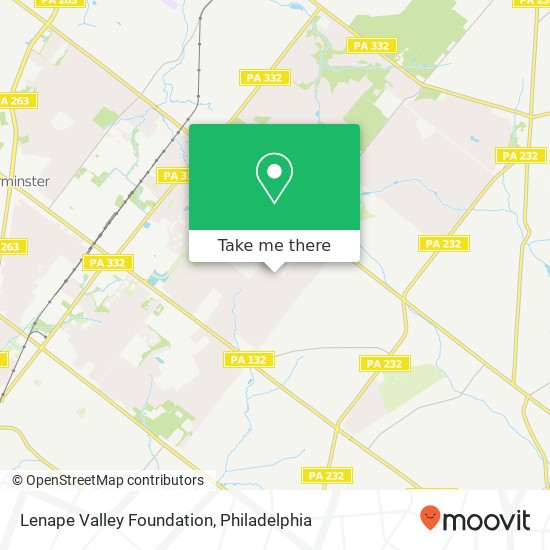 Lenape Valley Foundation map