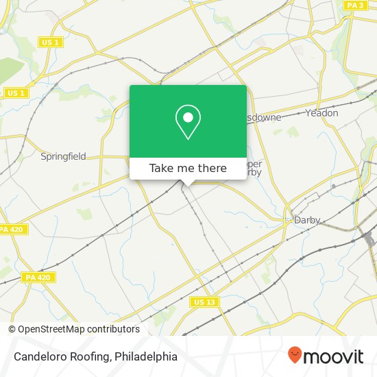 Mapa de Candeloro Roofing