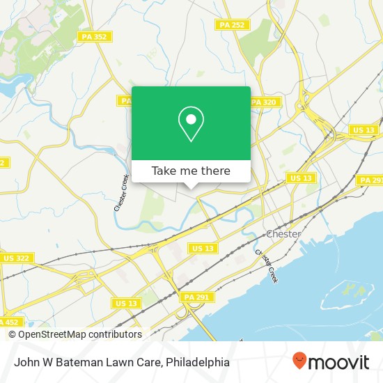 Mapa de John W Bateman Lawn Care