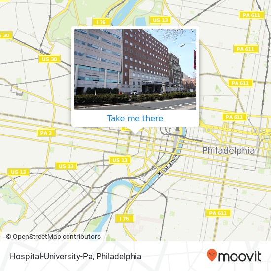 Mapa de Hospital-University-Pa