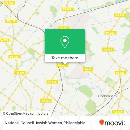 National Council Jewish Women map