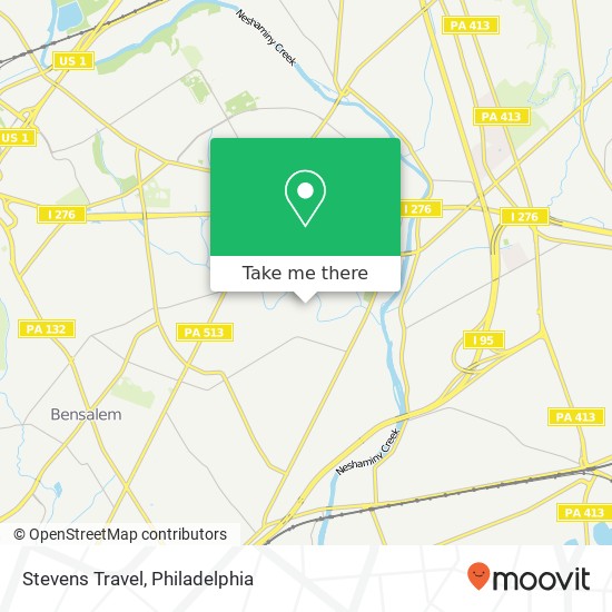 Mapa de Stevens Travel